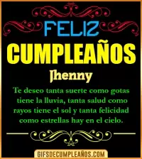 GIF Frases de Cumpleaños Jhenny