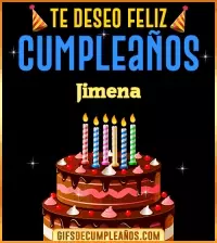 GIF Te deseo Feliz Cumpleaños Jimena