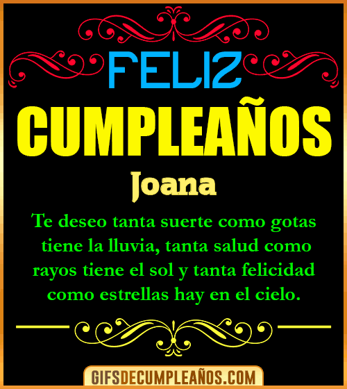 Frases de Cumpleaños Joana Frases de Cumpleaños Joana