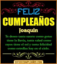 GIF Frases de Cumpleaños Joaquin