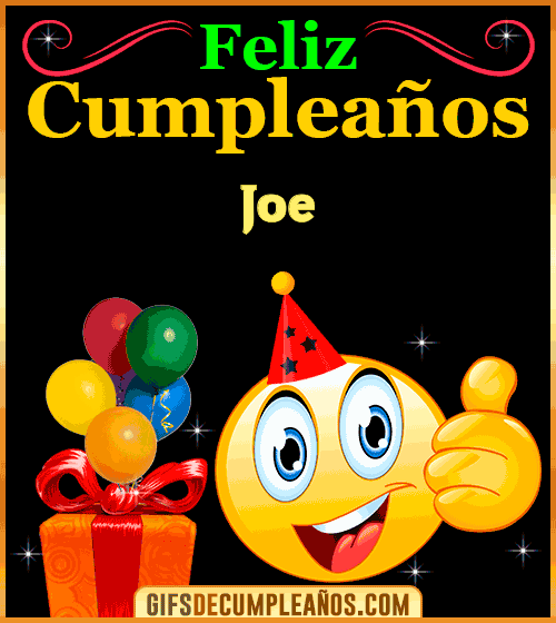 Gif de Feliz Cumpleaños Joe Gif de Feliz Cumpleaños Joe