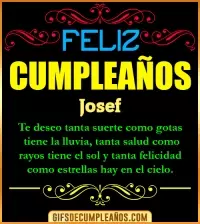 GIF Frases de Cumpleaños Josef