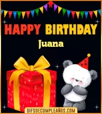 GIF Happy Birthday Juana