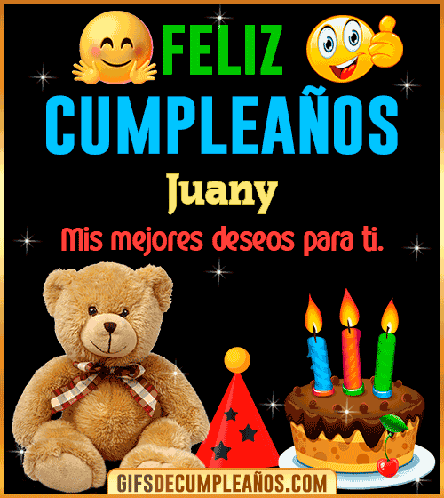 Gif de cumpleaños Juany Gif de cumpleaños Juany