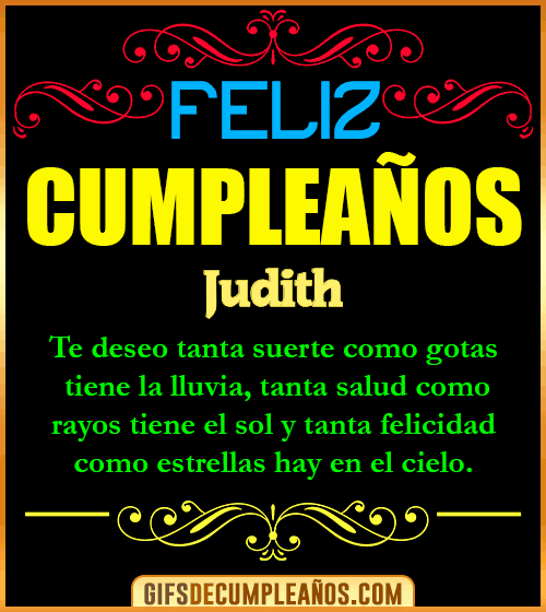 Frases de Cumpleaños Judith Frases de Cumpleaños Judith