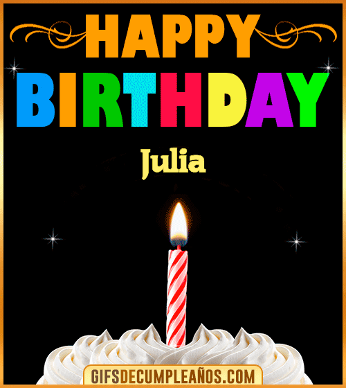 GiF Happy Birthday Julia GiF Happy Birthday Julia