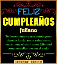 GIF Frases de Cumpleaños Juliano