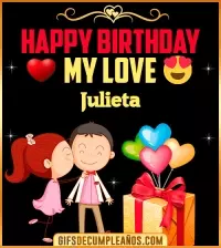 GIF Happy Birthday Love Kiss gif Julieta
