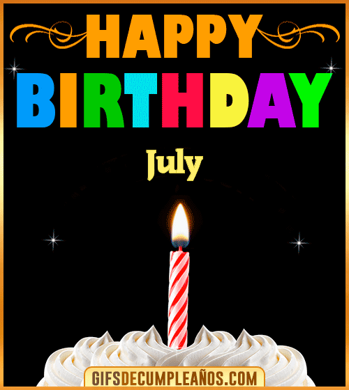 GiF Happy Birthday July GiF Happy Birthday July