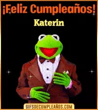 GIF Meme feliz cumpleaños Katerin