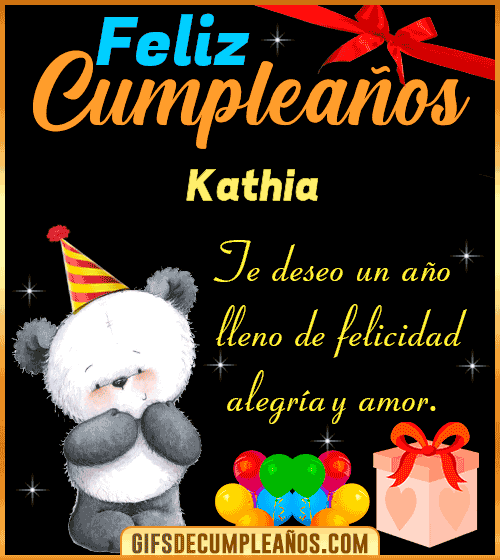 Te deseo un feliz cumpleaños Kathia Te deseo un feliz cumpleaños Kathia