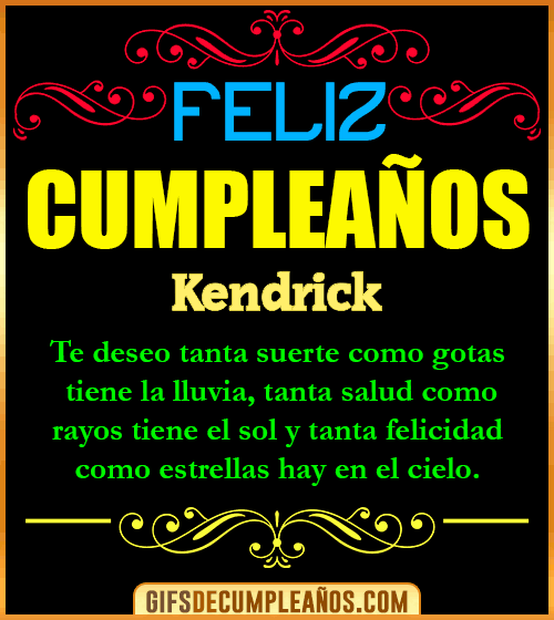 Frases de Cumpleaños Kendrick Frases de Cumpleaños Kendrick