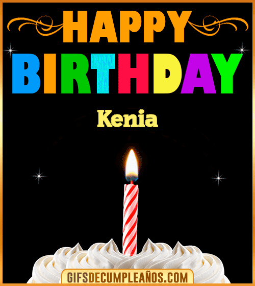 GiF Happy Birthday Kenia GiF Happy Birthday Kenia