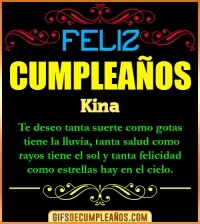 Frases de Cumpleaños Kina