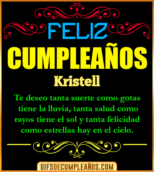 Frases de Cumpleaños Kristell Frases de Cumpleaños Kristell