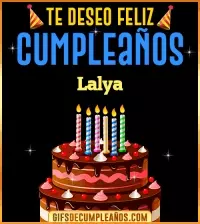 GIF Te deseo Feliz Cumpleaños Lalya