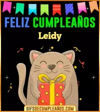 GIF Feliz Cumpleaños Leidy