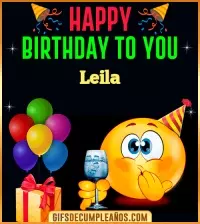 GIF GiF Happy Birthday To You Leila