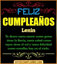 GIF Frases de Cumpleaños Lenin