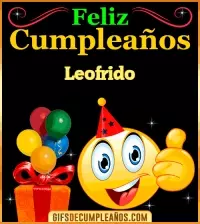GIF Gif de Feliz Cumpleaños Leofrido