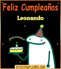 GIF Flork meme Cumpleaños Leonando