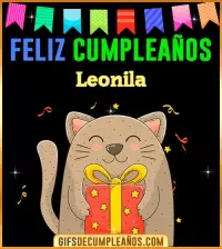 GIF Feliz Cumpleaños Leonila