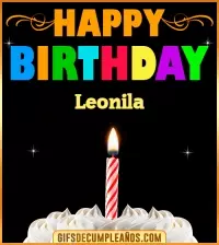 GIF GiF Happy Birthday Leonila
