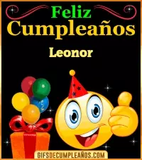 Gif de Feliz Cumpleaños Leonor
