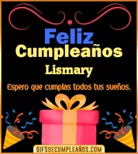 GIF Mensaje de cumpleaños Lismary