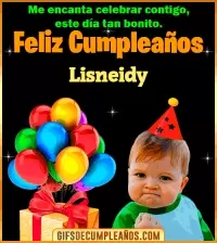 GIF Meme de Niño Feliz Cumpleaños Lisneidy