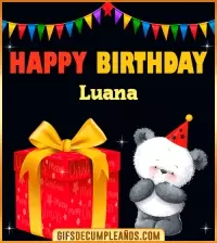 GIF Happy Birthday Luana