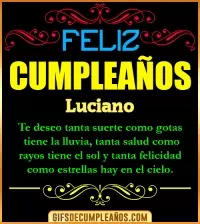 GIF Frases de Cumpleaños Luciano