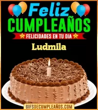 GIF Felicidades en tu día Ludmila
