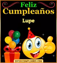 GIF Gif de Feliz Cumpleaños Lupe