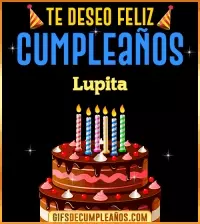 GIF Te deseo Feliz Cumpleaños Lupita