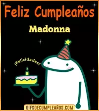 GIF Flork meme Cumpleaños Madonna