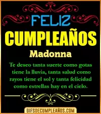 GIF Frases de Cumpleaños Madonna