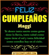GIF Frases de Cumpleaños Maggi