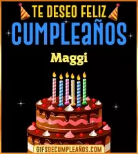 GIF Te deseo Feliz Cumpleaños Maggi