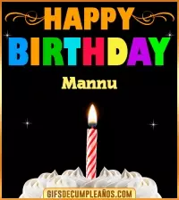 GIF GiF Happy Birthday Mannu
