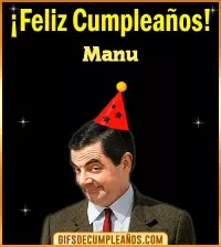 GIF Feliz Cumpleaños Meme Manu