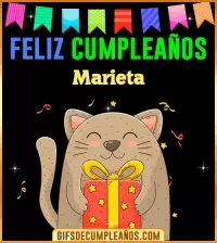 GIF Feliz Cumpleaños Marieta