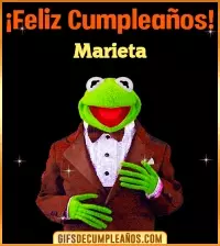 GIF Meme feliz cumpleaños Marieta