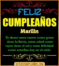 GIF Frases de Cumpleaños Marilin