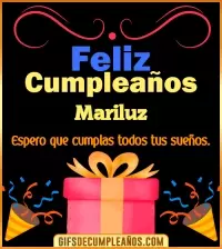 GIF Mensaje de cumpleaños Mariluz