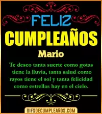 GIF Frases de Cumpleaños Mario