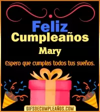 GIF Mensaje de cumpleaños Mary