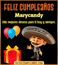 GIF Feliz cumpleaños con mariachi Marycandy