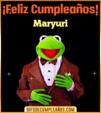 GIF Meme feliz cumpleaños Maryuri