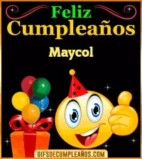 GIF Gif de Feliz Cumpleaños Maycol